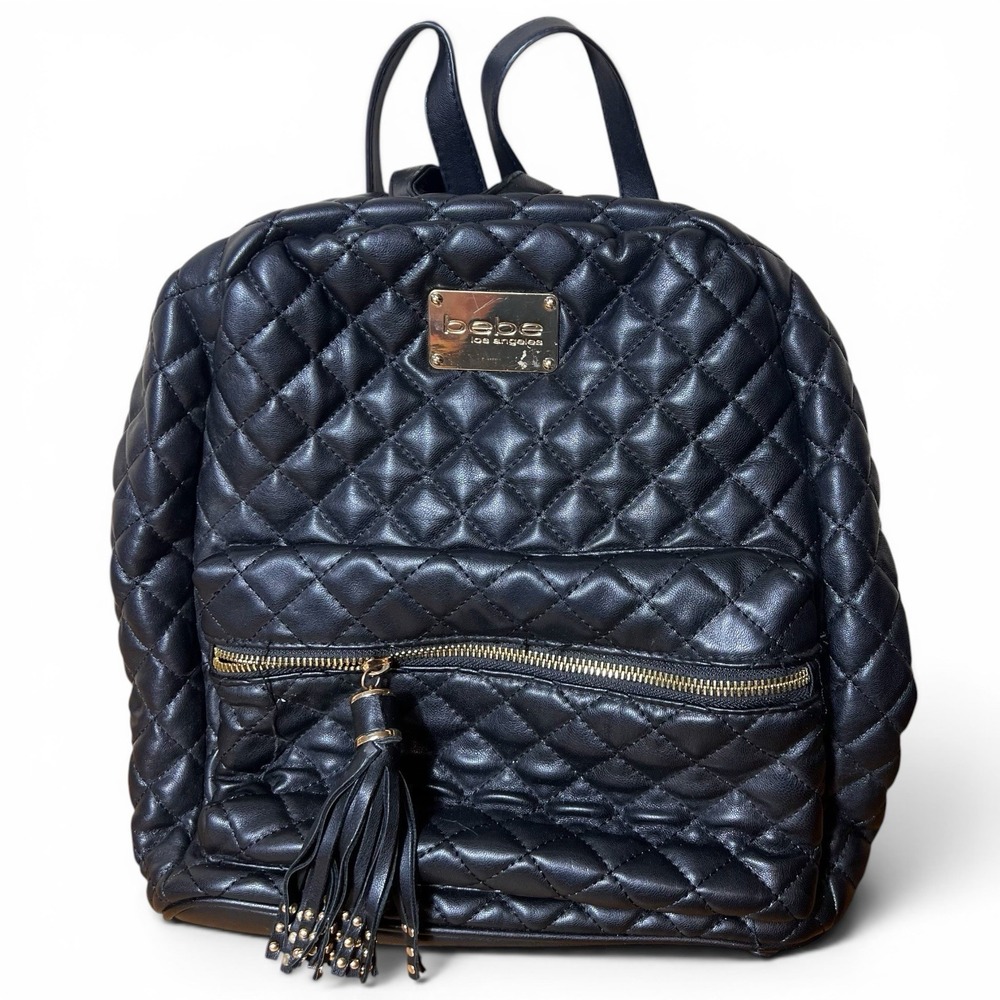 Bebe Maria quilted Large backpack Purse